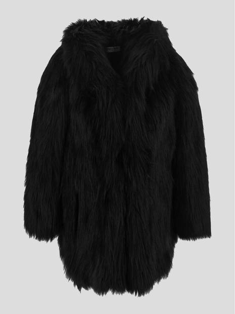 Saint Laurent Black Short Faux Fur 704311Y4F701000