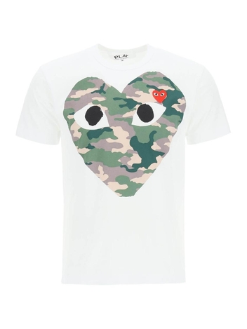 Comme des garcons play camouflage heart t-shirt P1T242