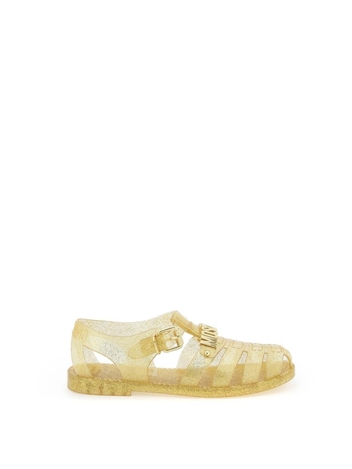 Moschino jelly sandals with logo MA16501G1GM24