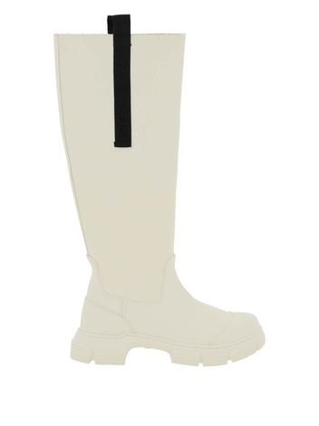 Ganni recycled rubber knee-boots S1913