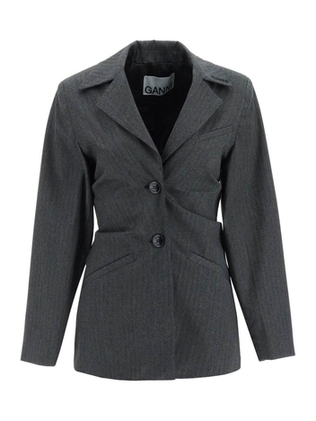 Ganni draped blazer F7370