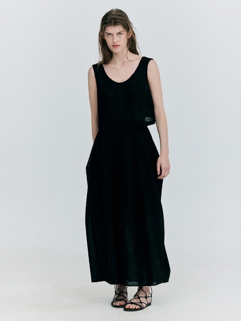 Sleeveless Knit Crop Top_Black