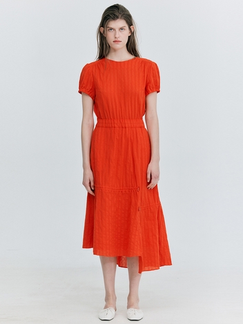 Back Open String Dress_Red