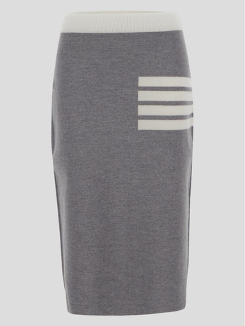 Thom Browne Double Face A-Line Skirt FKK092CY1002055