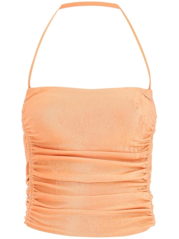 Diesel t-dru laminated jersey halter top A08468 0AIJI