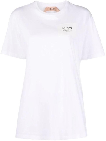 T-shirt in cotone di colore nero 8112577872128