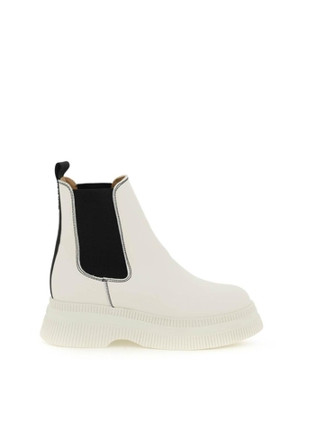 Ganni leather chelsea boots S1938