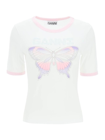 Ganni butterfly t-shirt T3353