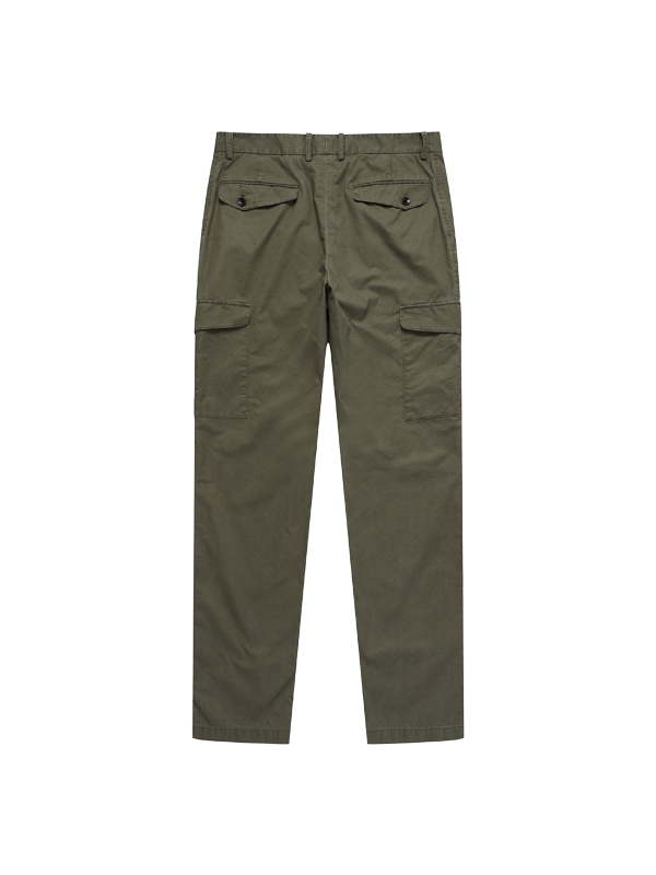 Bio Washing Cargo Chino Pants_Greyish Khaki