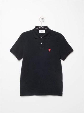 아미 남성 하트로고 폴로 반팔 PK티 BFHPL001 760 Black