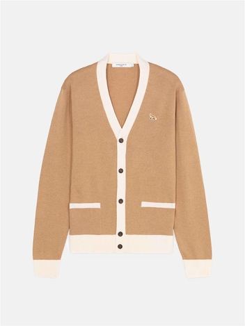 메종키츠네 베이비 폭스 패치 바이컬러 클래식 가디건 HU00542KT1036 BEIGE