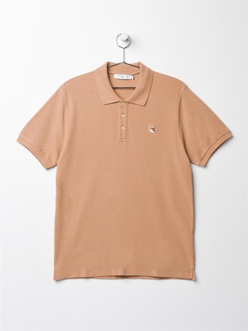 메종키츠네 폭스헤드 패치 클래식 폴로 반팔 BEIGE