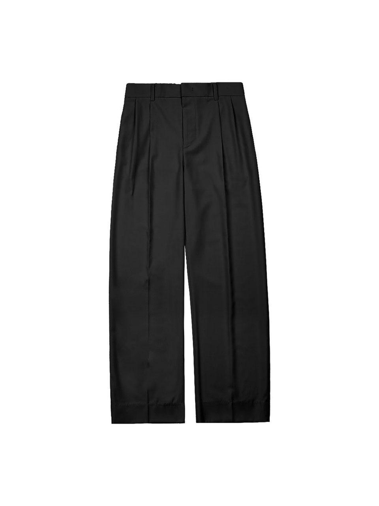 Essential Banding Wide Slacks (Black)