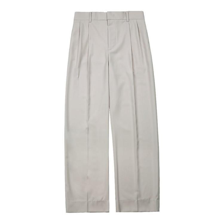 Essential Banding Wide Slacks (Oatmeal)