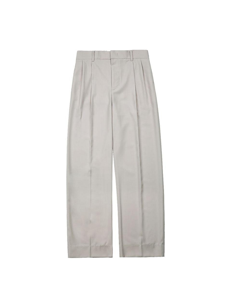 Essential Banding Wide Slacks (Oatmeal)