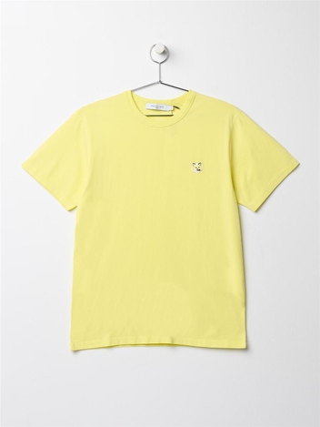 메종키츠네 토날 폭스헤드 패치 반팔 LEMON