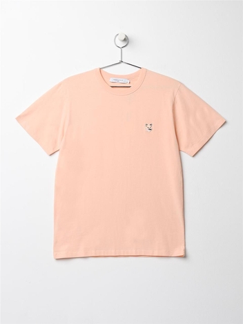 메종키츠네 토날 폭스헤드 패치 반팔 PEACH
