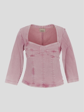 Isabel Marant Vanio Denim Blouse 23PHT0057FAA1H24I40LK