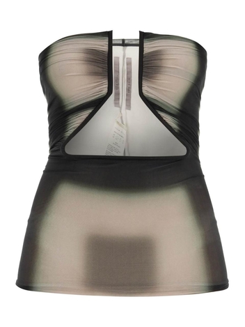 Rick owens prong top in cupro jersey RP01C5120 BZP2