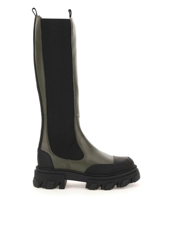 Ganni leather chelsea boots S1903