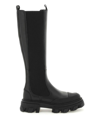 Ganni leather chelsea boots S1922