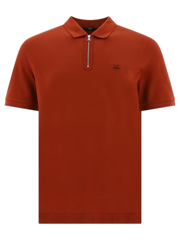 Piquet zipped polo shirt 14CMPL096A005263W349