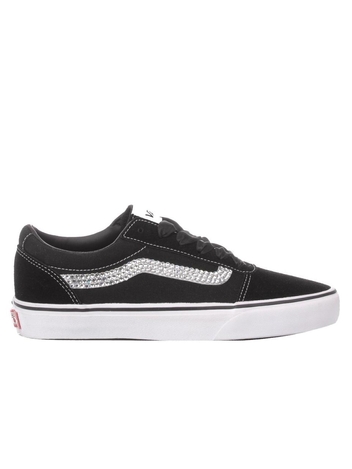VANS WOMENS MI1201 BLACK FABRIC SNEAKERS MI1201