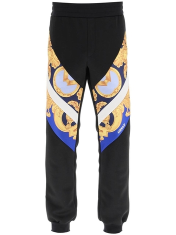 Versace interlock track pants with barocco 660 inserts 1008618 1A06205