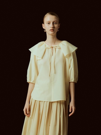 [NUVO10 누보텐]ruffle cape tie blouse VWBLLE0400