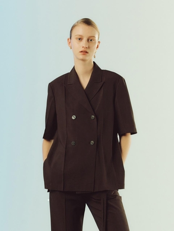 [NUVO10 누보텐]peaked lapel button blouse VWBLLE4000