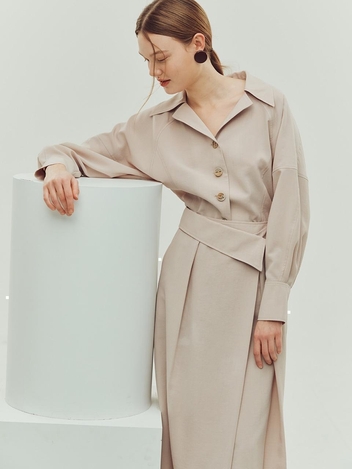 [NUVO10 누보텐]calla-shaped wrap skirt VWSKLC4100