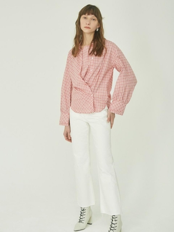 [NUVO10 누보텐]double button check shirt VWBLJC0300