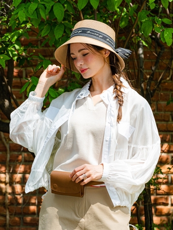 초경량 셔링 윈드자켓 화이트