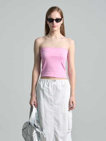 Ribbed Tube top Pink