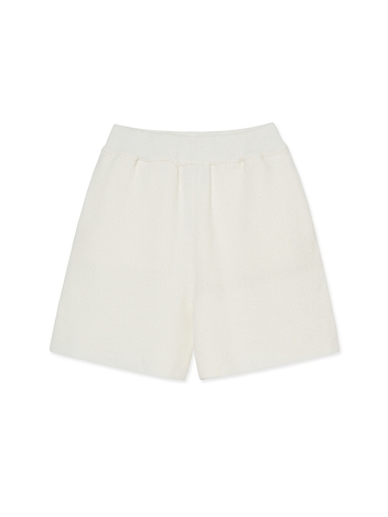 Terric Ribbed Shorts_White