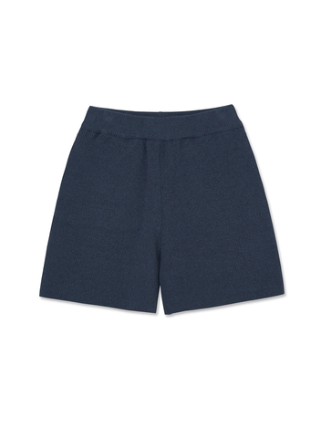 Terric Ribbed Shorts_Blue Navy