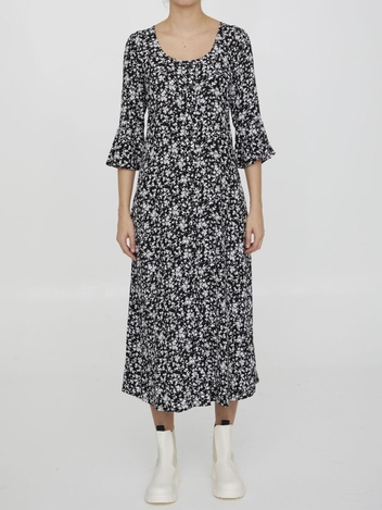 Floral crepe dress F7478_099