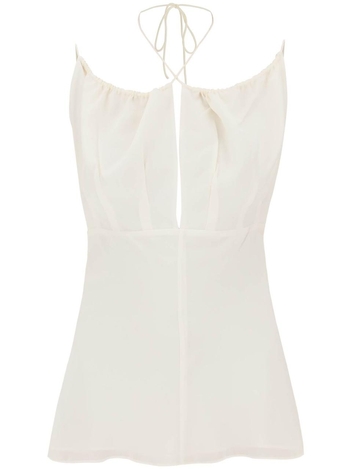 Toteme halter neckline silk top 232 5055 233