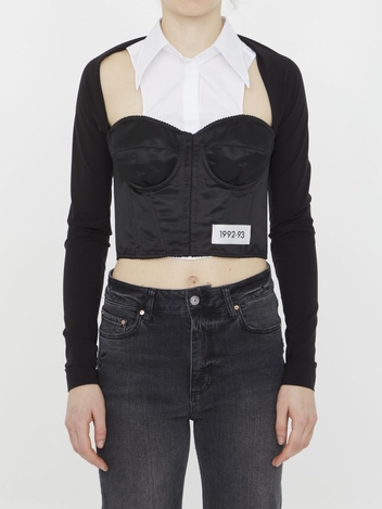 Jersey corset top F777NT_GDBQ0_S9000