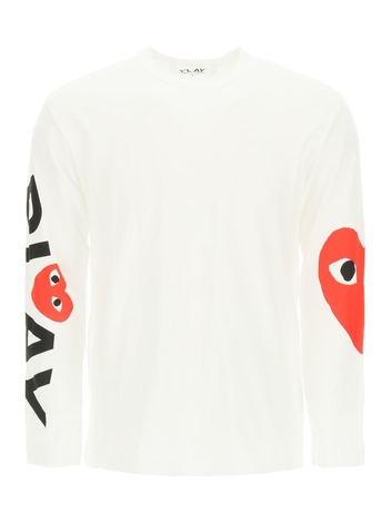 Comme des garcons play logo print long sleeve t-shirt P1T258
