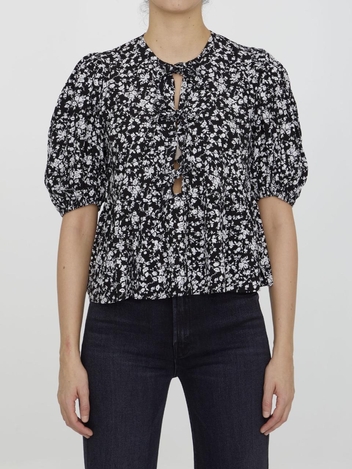 Floral crepe blouse F7476_099