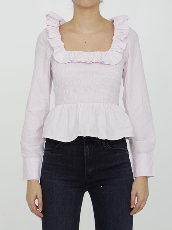 Cotton poplin blouse F7558_428