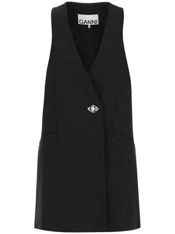 Ganni organic cotton vest dress F7731