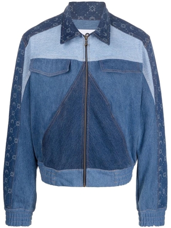 MARINE SERRE Coats Blue J105SS23MUDENCO000406