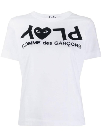 COMME DES GARCONS PLAY T-shirts and Polos White P1T0671