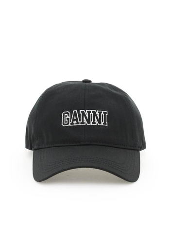 Ganni organic cotton baseball cap A3430