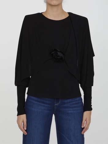 Crepe jersey top 720676_Y7F93_1000