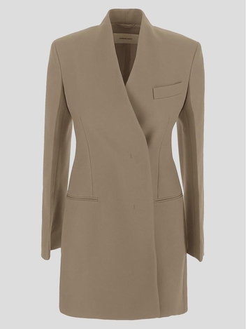 Salvatore Ferragamo Collarless Blazer 13C336761142STONE
