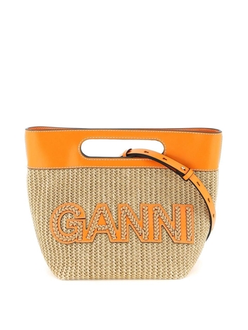 Ganni raffia handbag A4780