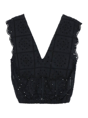 Ganni broderie anglaise top F7844